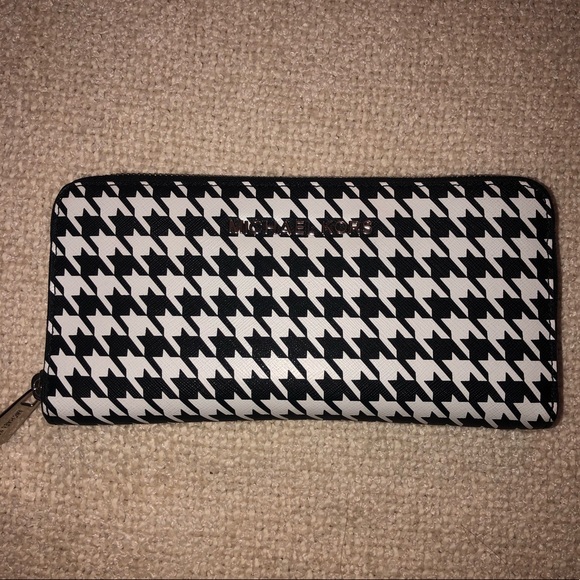 michael kors wallet houndstooth